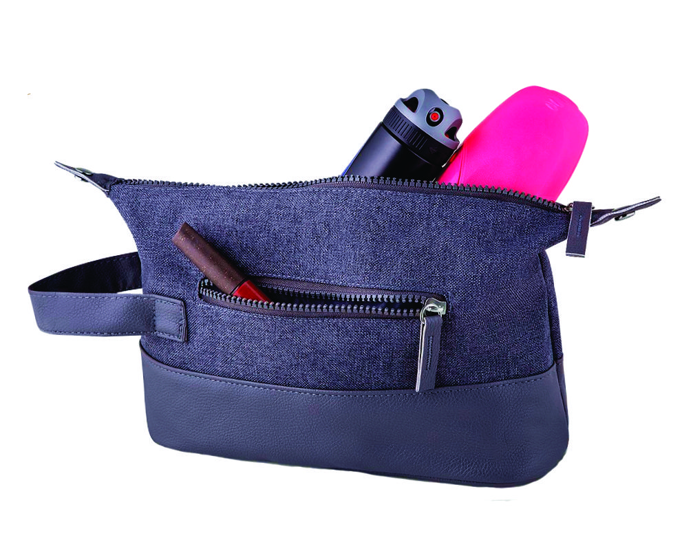 Necessaire Couro Sintético e Poliéster, Gravação Silk, 1 cor - 101.EN