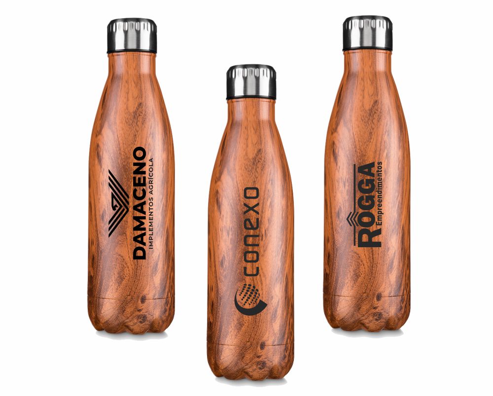 Garrafa Inox, Tampa Metal, Rosqueável, 750 ml - M-0064.AG