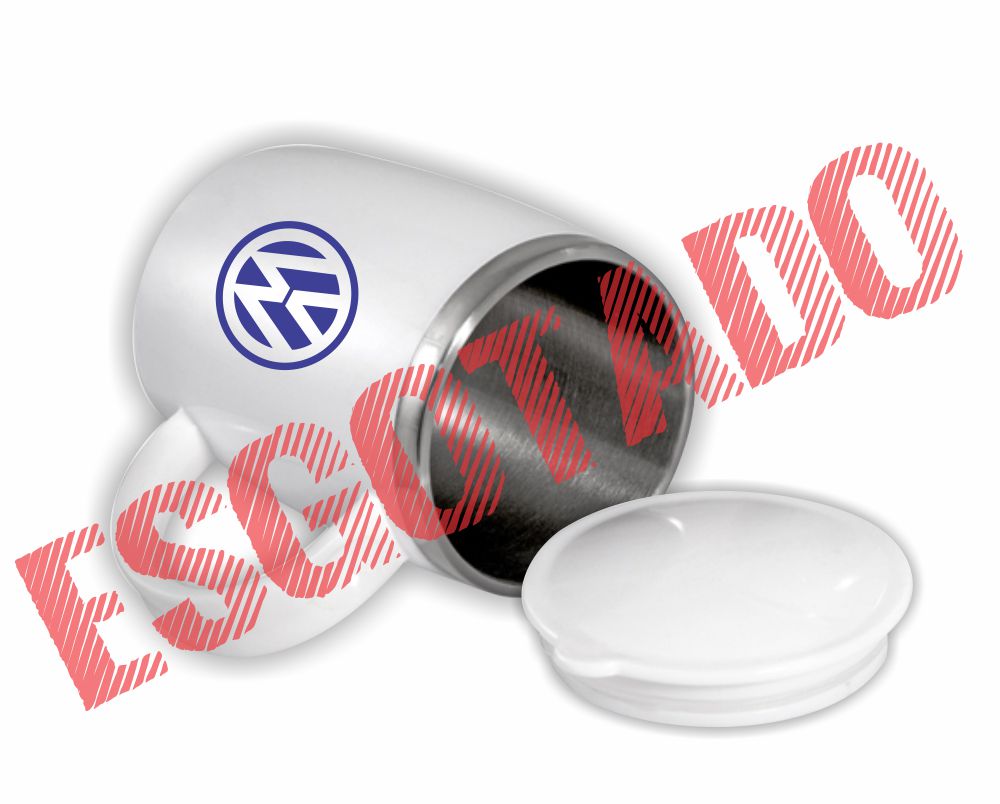 Caneca Térmica, ABS Branco, Tampa, 450 ml, Silk 1 Cor - 0510 AC