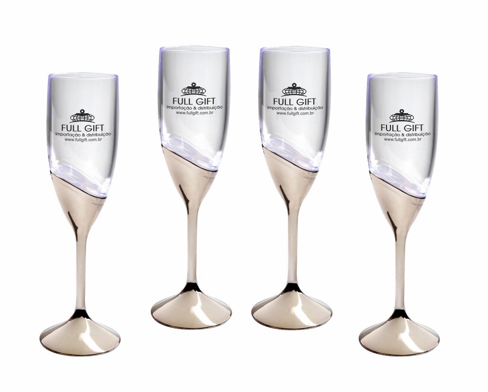 Taça CHAMPANHE acrílica translúcida, 180 ml - CT 081 TO