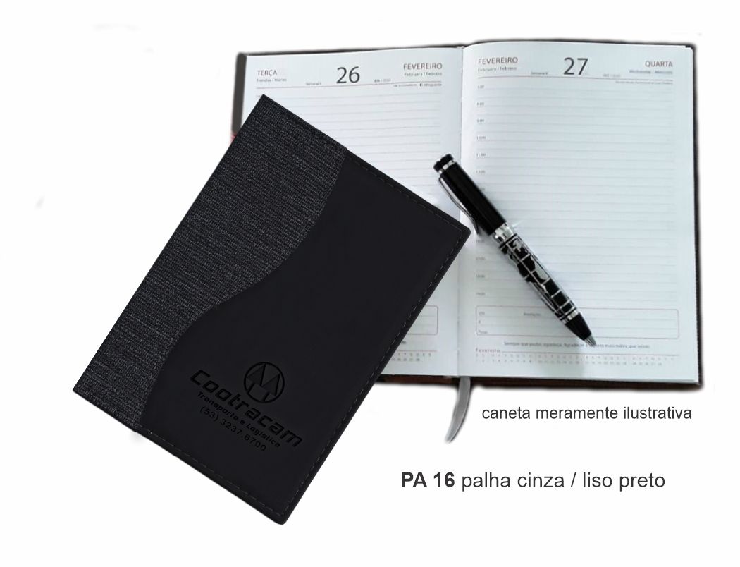 Agenda Diária 2022, costurada com recortes - PA 16