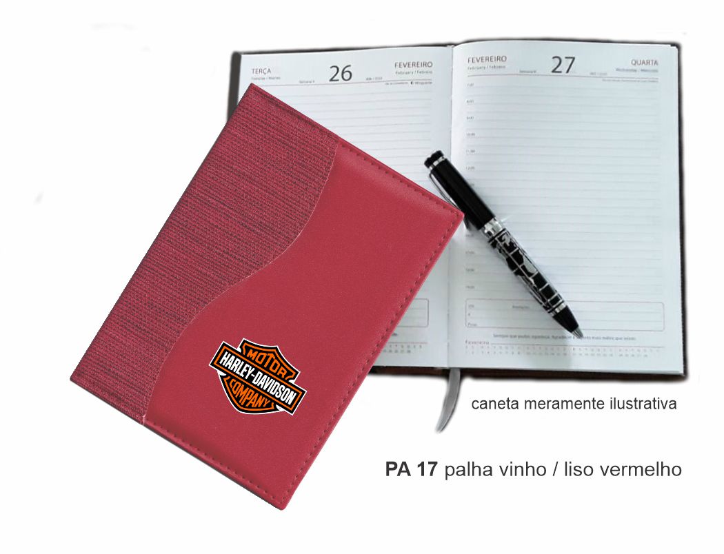 Agenda Diária 2022, costurada com recortes - PA 17
