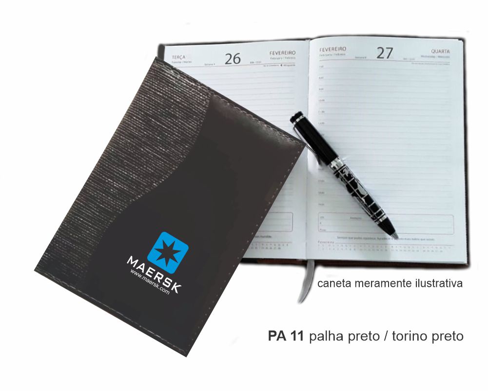 Agenda Diária 2022, costurada com recortes - PA 11