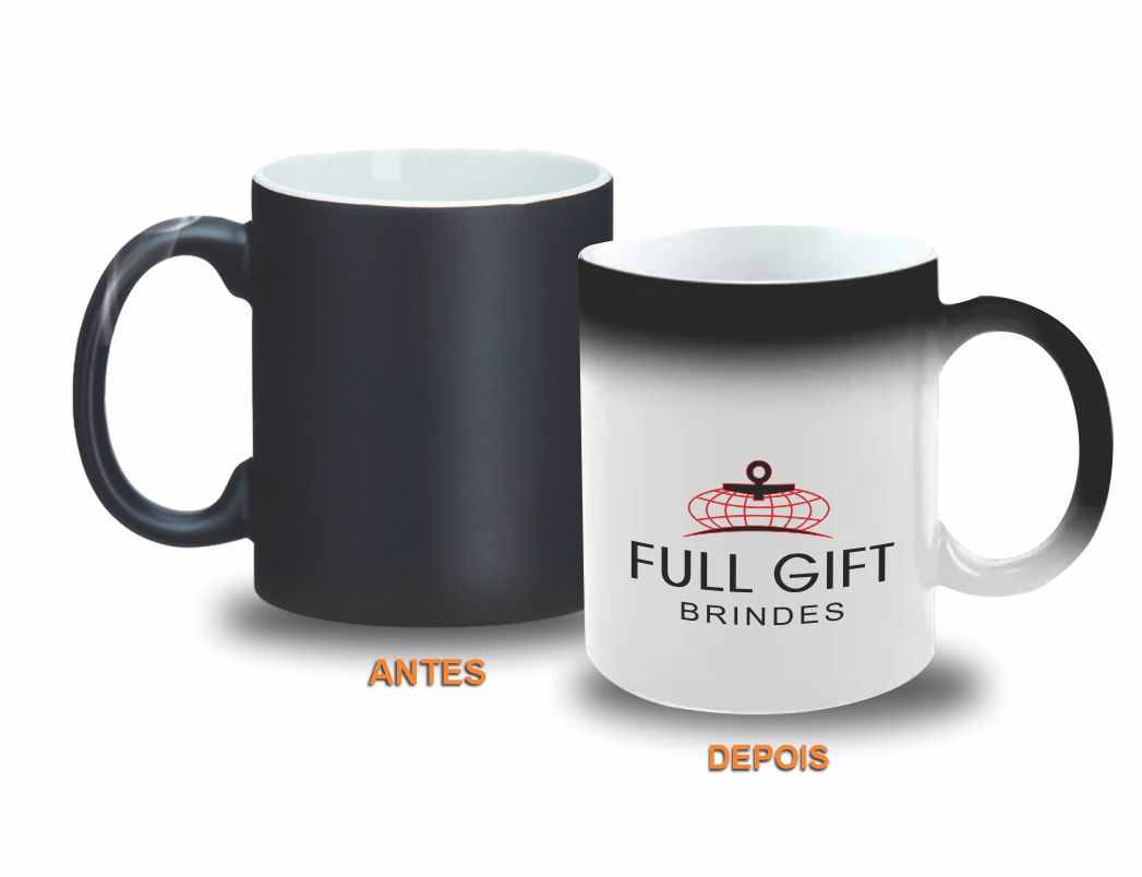 Caneca mágica cerâmica, 350 ml, acabamento fosco - CMC.56340