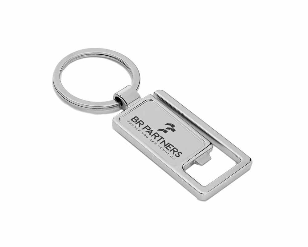 Chaveiro inox, abridor de garrafas e mosquetão - CH.86339