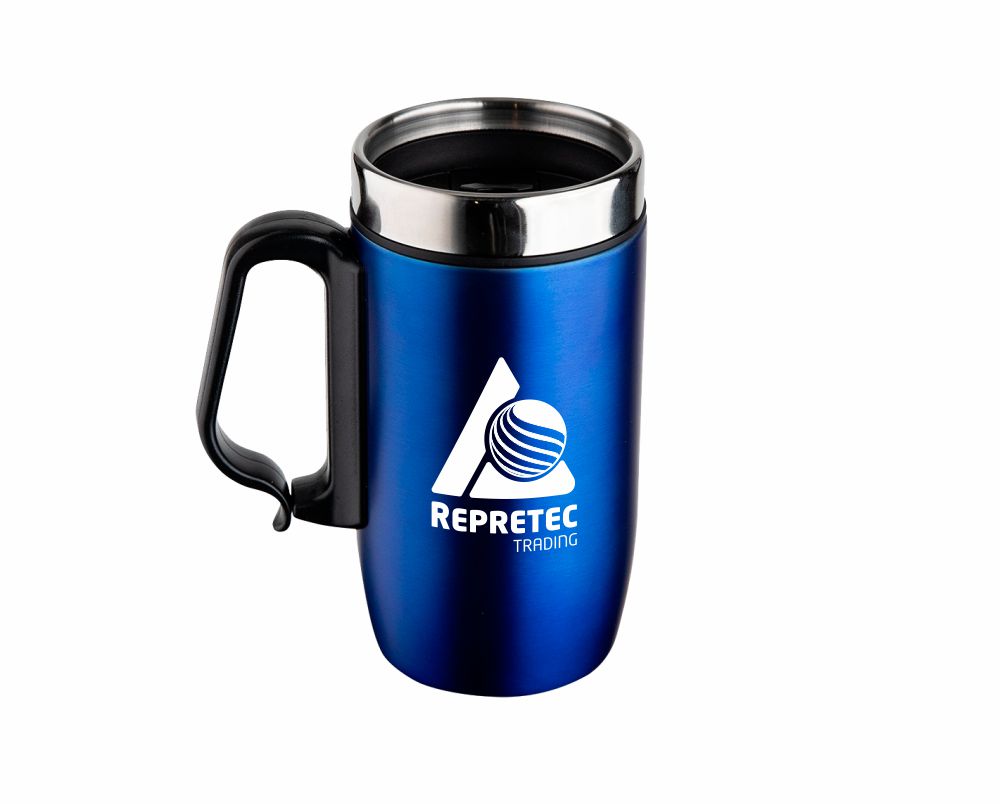 Canecas inox, parede dupla, tampa, 275 ml - 32681